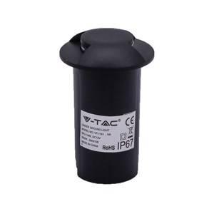 Oprawa gruntowa ogrodowa najazdowa V-TAC 1W LED czarna 2-stronna IP67 VT-1161 6400K 50lm