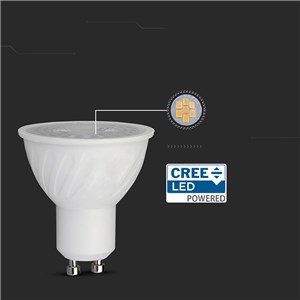 Żarówka LED V-TAC CREE CHIP 6W GU10 38st Ściemnialna VT-227D 4000K 445lm 6 Lat Gwarancji