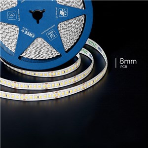 Taśma LED V-TAC CREE CHIP 24V CRI90 2xPCB 8mm 10mb 12W/m 168LED/m VT-2835 168 6500K 1680lm 6 lat gwarancji