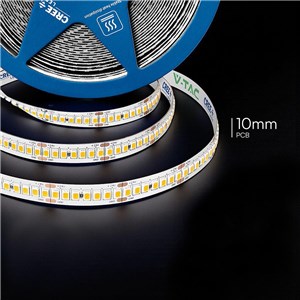 Taśma LED V-TAC CREE CHIP 24V CRI90 2xPCB 10mm 10mb 18W/m 238LED/m VT-2835 238 3000K 2430lm 6 lat gwarancji