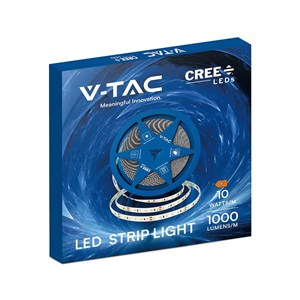 Taśma LED V-TAC CREE CHIP 24V CRI90 2xPCB 8mm 10mb 10W/m 120LED/m VT-2835 120 4000K 750lm 6 lat gwarancji