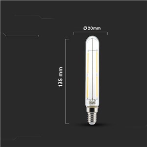 Żarówka LED V-TAC 4W E14 T20 20x135mm filament VT-2204 6500K 400lm