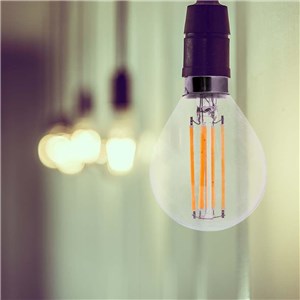 LED Bulb - 6W Filament E14 P45 Clear Cover 3000K