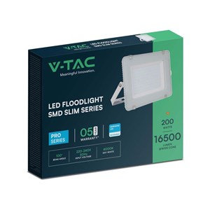 Projektor LED V-TAC 200W SAMSUNG CHIP Biały VT-200 4000K 16500lm 5 Lat Gwarancji