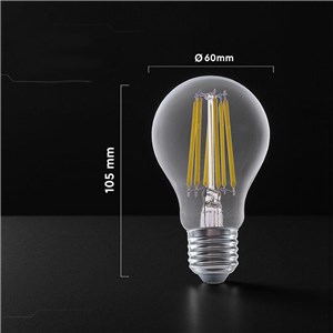 Żarówka LED V-TAC 10W filament E27 A67 (Opak. 3szt) VT-1981 3000K 1055lm