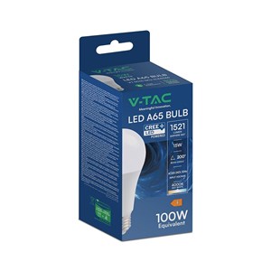 Żarówka LED V-TAC CREE CHIP 15W A65 E27 VT-2015 4000K 1521lm 6 lat gwarancji