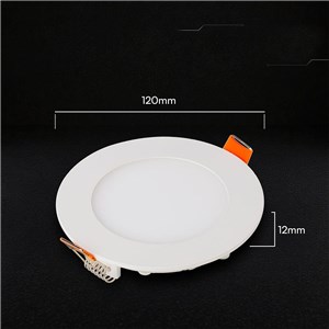 Panel wpuszczany downlight V-TAC PRO SLIM 6W LED CREE CHIP okrągły 120x12mm CCT VT-607CCT 3000K-4000K-6500K 480lm 6 lat gwarancji