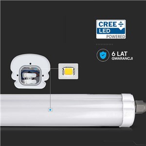 Oprawa hermetyczna LED V-TAC CREE CHIP G-series 120cm 36W 135Lm/W VT-1249 6500K 4820lm 6 Lat gwarancji