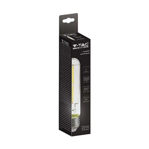 Żarówka LED V-TAC 2W T30 E27 Filament 30x136mm VT-2042-N 2700K 200lm