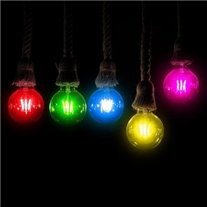 Żarówka LED V-TAC 2W Filament E27 Kulka G45 Kolor VT-2132 Kolor Różowy 60lm