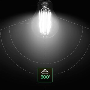Żarówka LED V-TAC 12W filament E27 A60 (opak. 3szt) VT-2133 6500K 1521lm