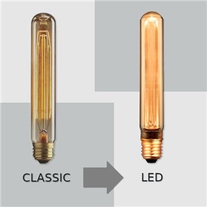 Żarówka LED V-TAC 2W EDISON RETRO E27 T30 Bursztynowa 30x185mm VT-2162 1800K 65lm