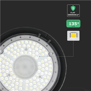 Oprawa V-TAC 150W LED UFO high bay IP65 ALU 135Lm/W VT-92151-N 4000K 20250lm 5 lat gwarancji