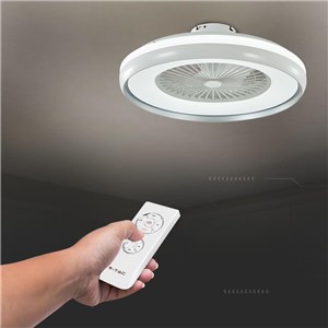 Wentylator Sufitowy V-TAC 45W LED Pilot RF CCT Szary VT-5022 3000lm