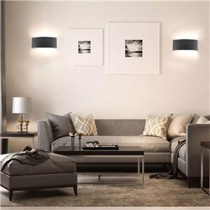 Oprawa ścienna góra dół V-TAC 6W LED czarna IP54 VT-846 4000K 630lm