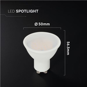 Żarówka LED V-TAC GU10 10W 100st (opak. 3szt) VT-271 4000K 1000lm
