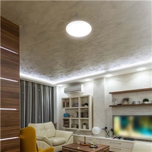 Plafon V-TAC 20W LED Okrągły IP44 Czujnik Ruchu Mikrofalowy IK10 30cm Biały VT-8222 3000K-4000K-6000K 1800lm 5 Lat Gwarancji