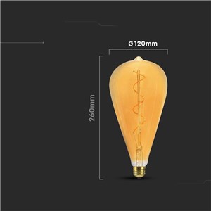 Żarówka LED V-TAC 4W E27 ST120 26cm filament bursztyn VT-2273 2700K 250lm