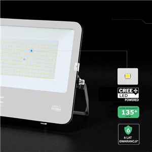 Projektor LED V-TAC CREE CHIP 150W 135lm/W przewód 1m IP65 VT-44153 4000K 17220lm 5 lat gwarancji