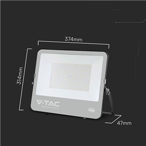 Projektor LED V-TAC CREE CHIP 200W 135lm/W czarna obudowa przewód 1m IP65 VT-44201 4000K 27000lm 6 lat gwarancji