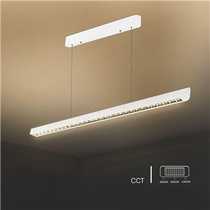 Oprawa V-TAC LED Linear SAMSUNG CHIP LIFUD Driver 36W 60st CCT Zwieszana 120cm Biała VT-7-36 3000K-4000K-6400K 2880lm 5 Lat Gwarancji