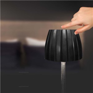 Lampka biurkowa nocna V-TAC 2,7W LED 34cm ładowanie USB ściemnianie czarna VT-7967 3000K-6000K 110lm