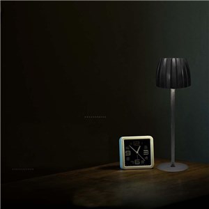 Lampka biurkowa nocna V-TAC 2,7W LED 34cm ładowanie USB ściemnianie czarna VT-7967 3000K-6000K 110lm