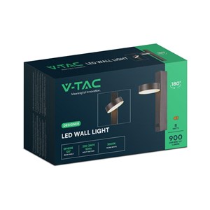 Oprawa LED V-TAC 8W Kinkiet Hotel Łóżko USB VT-10111 3000K 900lm