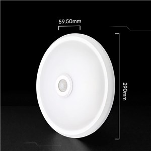 Oprawa sufitowa plafoniera LED V-TAC CREE CHIP 12W 29cm czujnik ruchu CCT okrągły biały VT-13CCT 3000K-4000K-6000K 1090lm 6 lat gwarancji