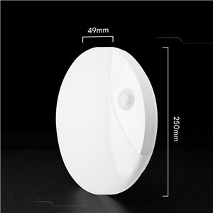 Oprawa sufitowa plafoniera V-TAC 15W LED LED V-TAC CREE CHIP czujnik ruchu CCT okrągły biały IP44 VT-81004 3000K-4000K-6000K 1450lm 6 lat gwarancji