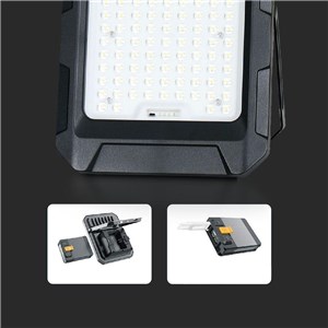 Projektor LED Solarny V-TAC 10W Pilot, AUTO, Timer, IP65 Czarny VT-55W 4000K 1000lm