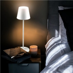 Lampka Biurkowa Nocna V-TAC 1,5W LED 27,5cm Ładowanie Ściemnianie IP54 Biała VT-7997 3000K 150lm