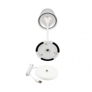 Lampka Biurkowa Nocna V-TAC 1,5W LED 27,5cm Ładowanie Ściemnianie IP54 Biała VT-7997 3000K 150lm
