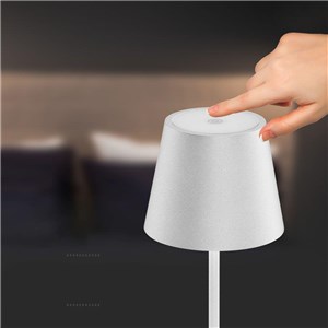 Lampka Biurkowa Nocna V-TAC 1,5W LED 27,5cm Ładowanie Ściemnianie IP54 Biała VT-7997 3000K 150lm