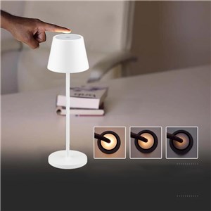 Lampka Biurkowa Nocna V-TAC 1,5W LED 27,5cm Ładowanie Ściemnianie IP54 Biała VT-7997 3000K 150lm
