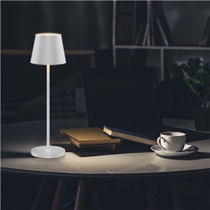 Lampka Biurkowa Nocna V-TAC 1,5W LED 27,5cm Ładowanie Ściemnianie IP54 Biała VT-7997 3000K 150lm