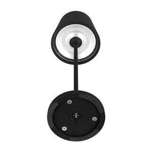 Lampka Biurkowa Nocna V-TAC 1,5W LED Ładowanie Ściemnianie IP54 Czarna VT-7997 3000K 150lm