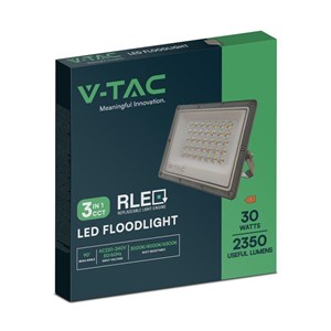 Projektor LED V-TAC 30W CCT Zmiana Barwy, Wymienny LED VT-44030CCT 3000-6500K 2350lm.