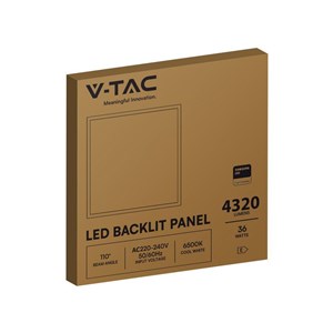 Panel LED V-TAC 36W 600x600 LED SAMSUNG CHIP Backlight 33mm 120Lm/W VT-61036 4000K 4320lm 5 Lat Gwarancji