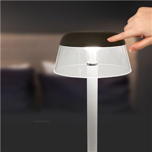 Lampka biurkowa nocna V-TAC 3W LED 28cm ładowanie USB ściemnianie biała VT-75002 3000K-6000K 110lm