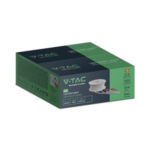 Taśma LED 230V V-TAC Bezpunktowa COB 286LED/m 12,5W/m Rolka 50mb VT-2025 286-50M 3000K 1100lm