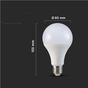 Żarówka LED V-TAC 20W A80 E27 80x155mm VT-22022 3000K 2452lm