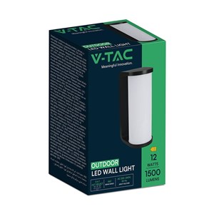 Kinkiet Ścienny V-TAC 12W LED Czarny IP65 VT-9112CCT 3000K-4000K-6500K 1760lm
