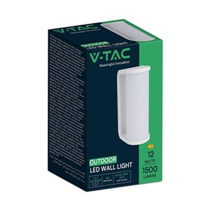 Kinkiet Ścienny V-TAC 12W LED Czarny IP65 VT-9112CCT 3000K-4000K-6500K 1760lm