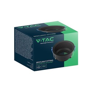Oczko V-TAC GU10 Hoyne Comb Aluminium Okrągłe Czarne VT-9001RD