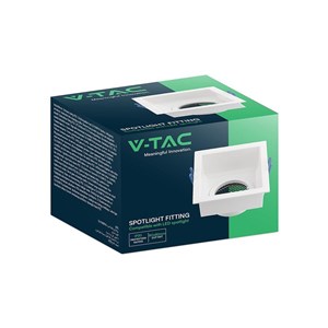 Oczko V-TAC GU10 Hoyne Comb Aluminium Kwadrat Białe VT-9001SQ