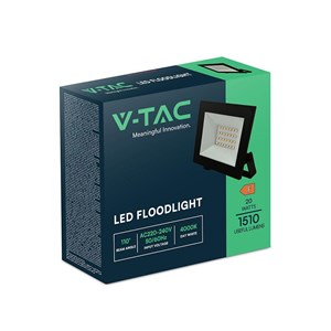 Projektor LED V-TAC 20W LED SMD czarny VT-44022 6500K 1510lm