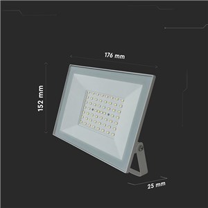 Projektor LED V-TAC 50W LED SMD 6500K Biały VT-44054 6500K 4000lm