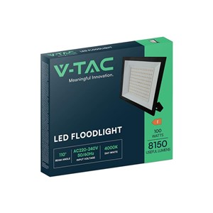 Projektor LED V-TAC 100W LED SMD czarny VT-44109 3000K 9500lm