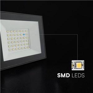 Naświetlacz LED V-TAC 30W LED SMD czarny VT-44037 6500K 3000lm